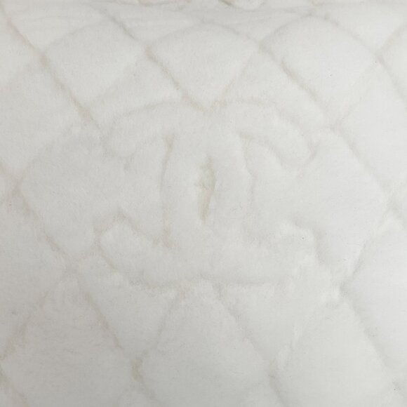 Chanel 2034 White Shearling Backpack